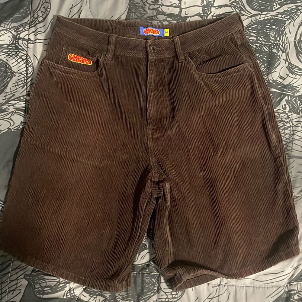 Brown empyre cordoroy shorts